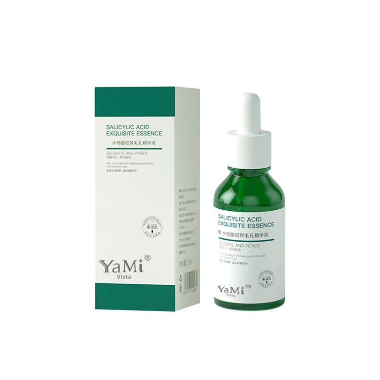 Private Label Moisturizing Brightening Pore Shrink Serum Facial Remove Blackheads Exfoliate Salicylic Acid Skin Care Serum