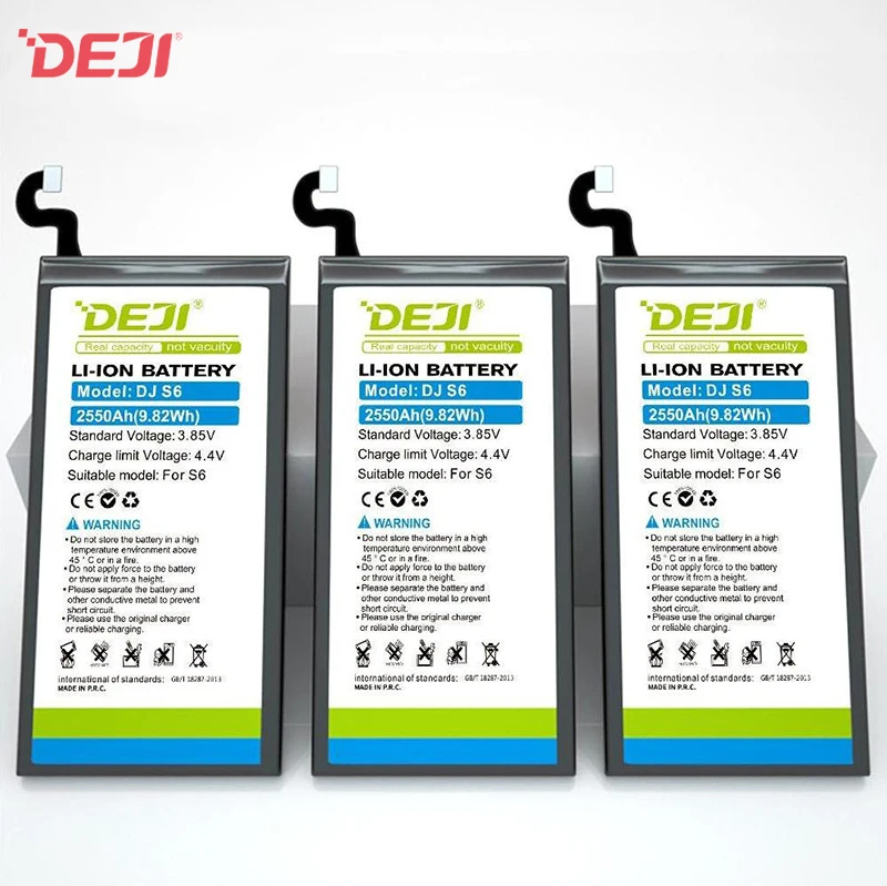 DEJI G9200 G9208 G9209 G920F G920P G920T G920L G920V Battery For Samsung Galaxy S6 EB-BG920ABE