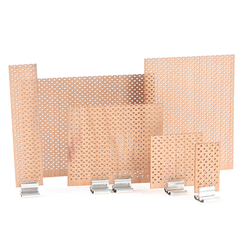 10pcs/set Triangular Hole Shape Wood Wicks with Centering Device Easy To Burn Candle Wicks for Candle Making DIY Scented Candles