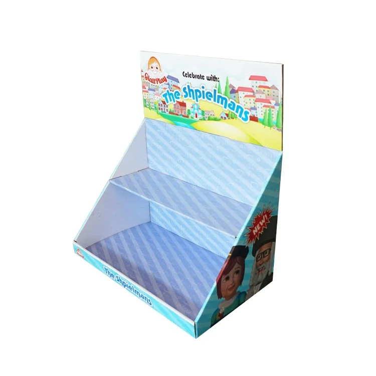 Factory Directly Sale Paper Corrugated Tabletop Cardboard Display Stands Box For Bottles