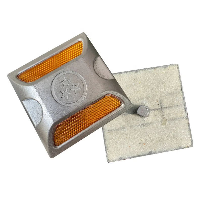 Double reflector Cheap model reflective aluminum road stud