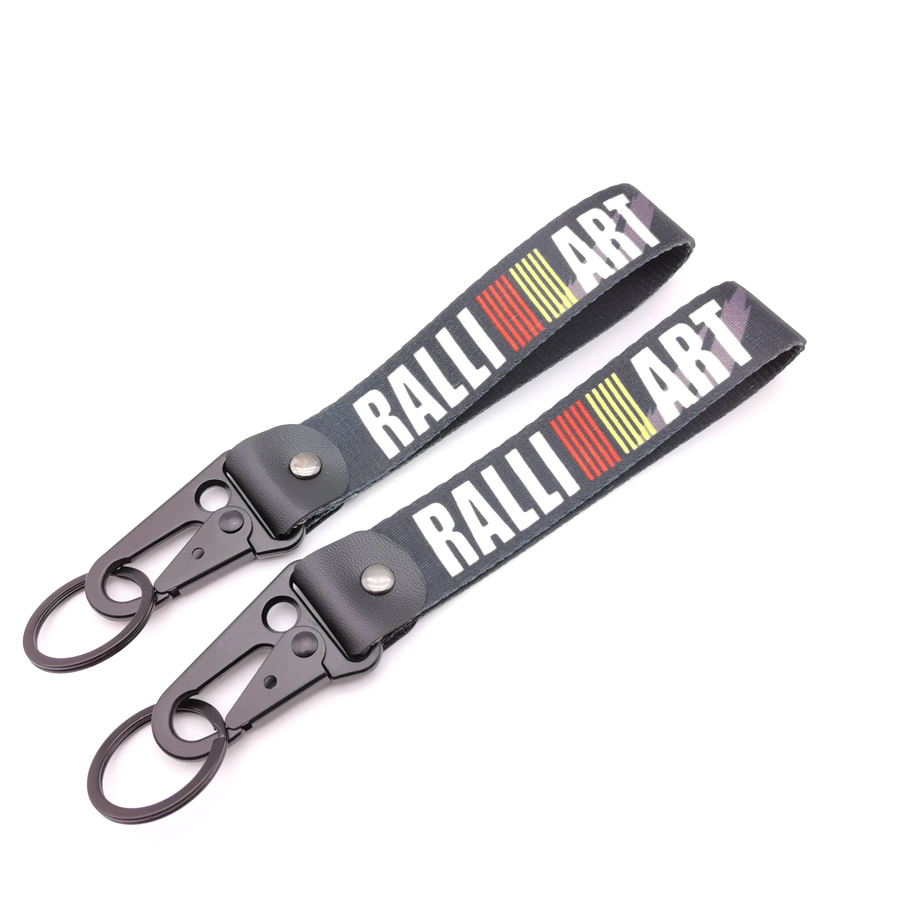 Keychain For Ralliart Emblem Car culture modification logo wholesale Tag thermal transfer printing Auto Motorcycle accessories