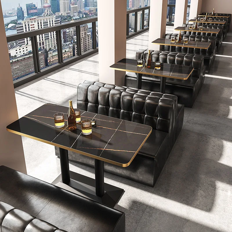 Commercial Furniture Night Club Bar Sofa Chesterfield Modern Luxury Fast Food Coffee Shop Booth Seating Restaurant Sofa chair