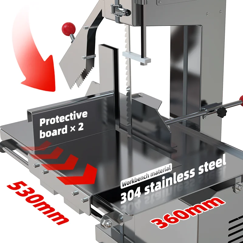 High Efficiency Stainless Steel Meat Bone Cutter Machine New Design High-Speed  Meat Bone Saw Machine for Meat Processing