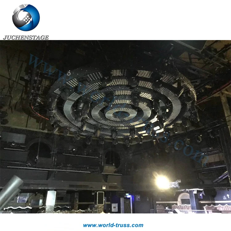 Motorized Lifting Stage Rotating Moving Head Light Truss with motor system