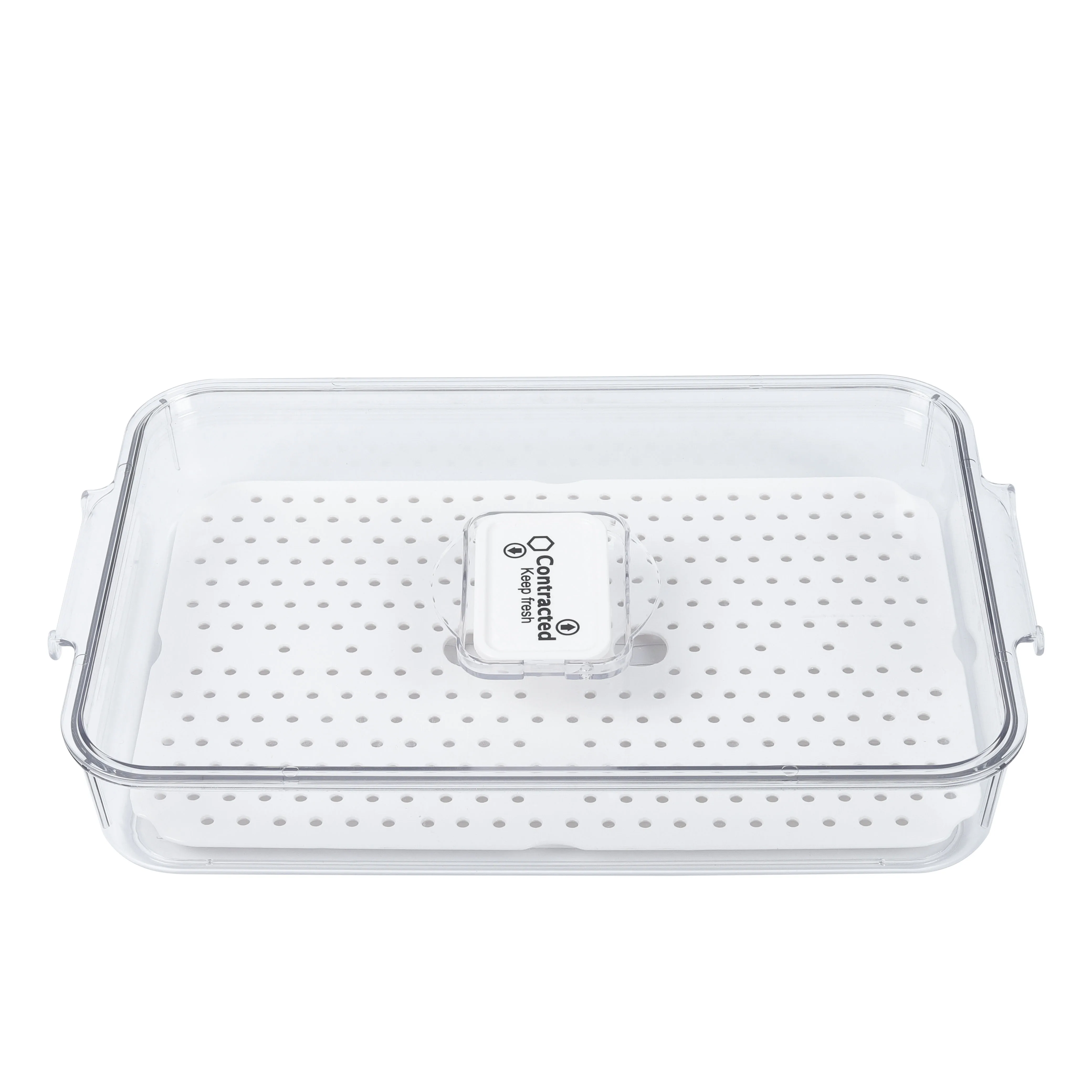 Refrigerator egg storage box With Lids Plastic Dumpling Fridge Storage Box Beef Or Fish Crisper  ealed Kept Fresh