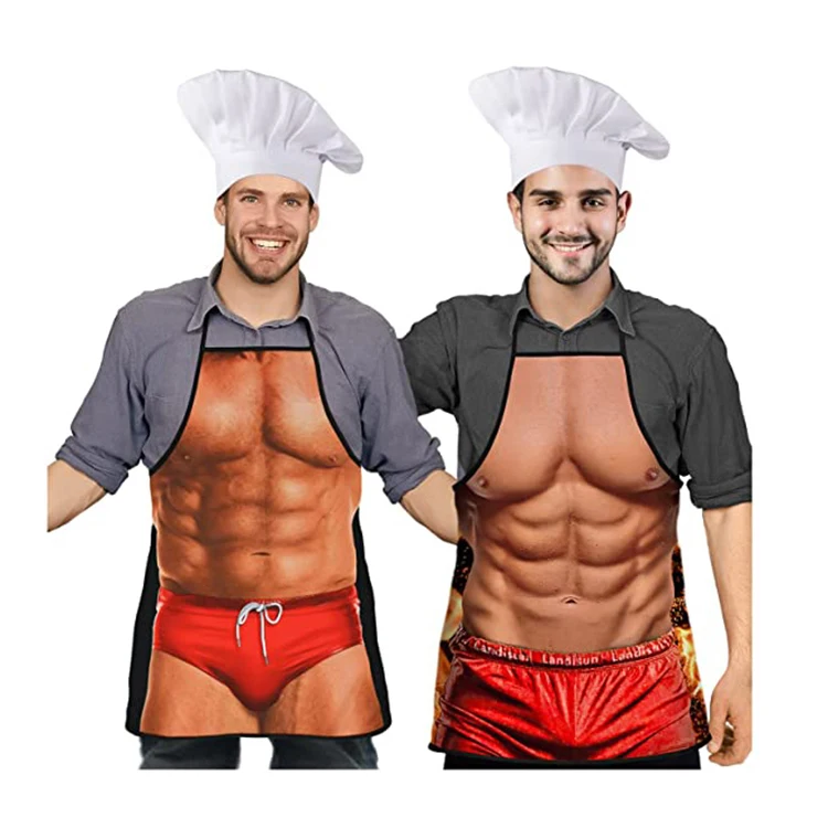 YASEN Custom Polyester Apron China Factory Wholesale Cheap Kitchen Chef Cooking Gift Creative Funny Grilling Baking Aprons