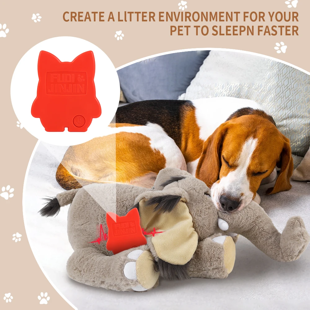 Cartoon Elephant Plush Squeaky Dog Toy Interactive Puppy Toy for  Pet Heartbeat Toys Perfect for Holiday Gifts