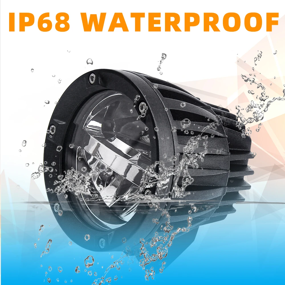 4x4 Accessories Spot Auxiliary 50W Offroad Truck Bumper High Low Beam White Yellow Lighting 4 inch Round Car Led Driving Light