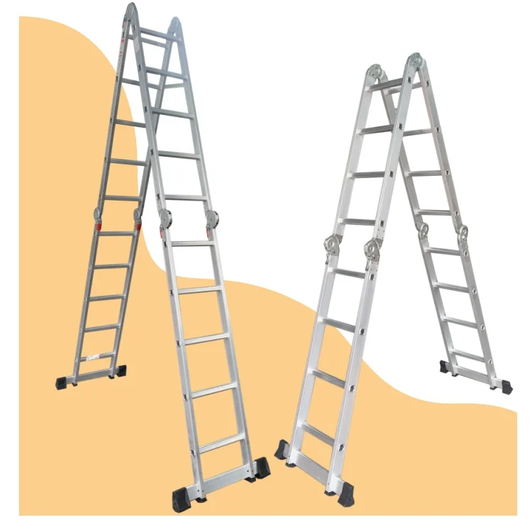 Aluminum Multi Function Stair Ladder Aluminum step ladder escalera de aluminio multipurpose safety ladder