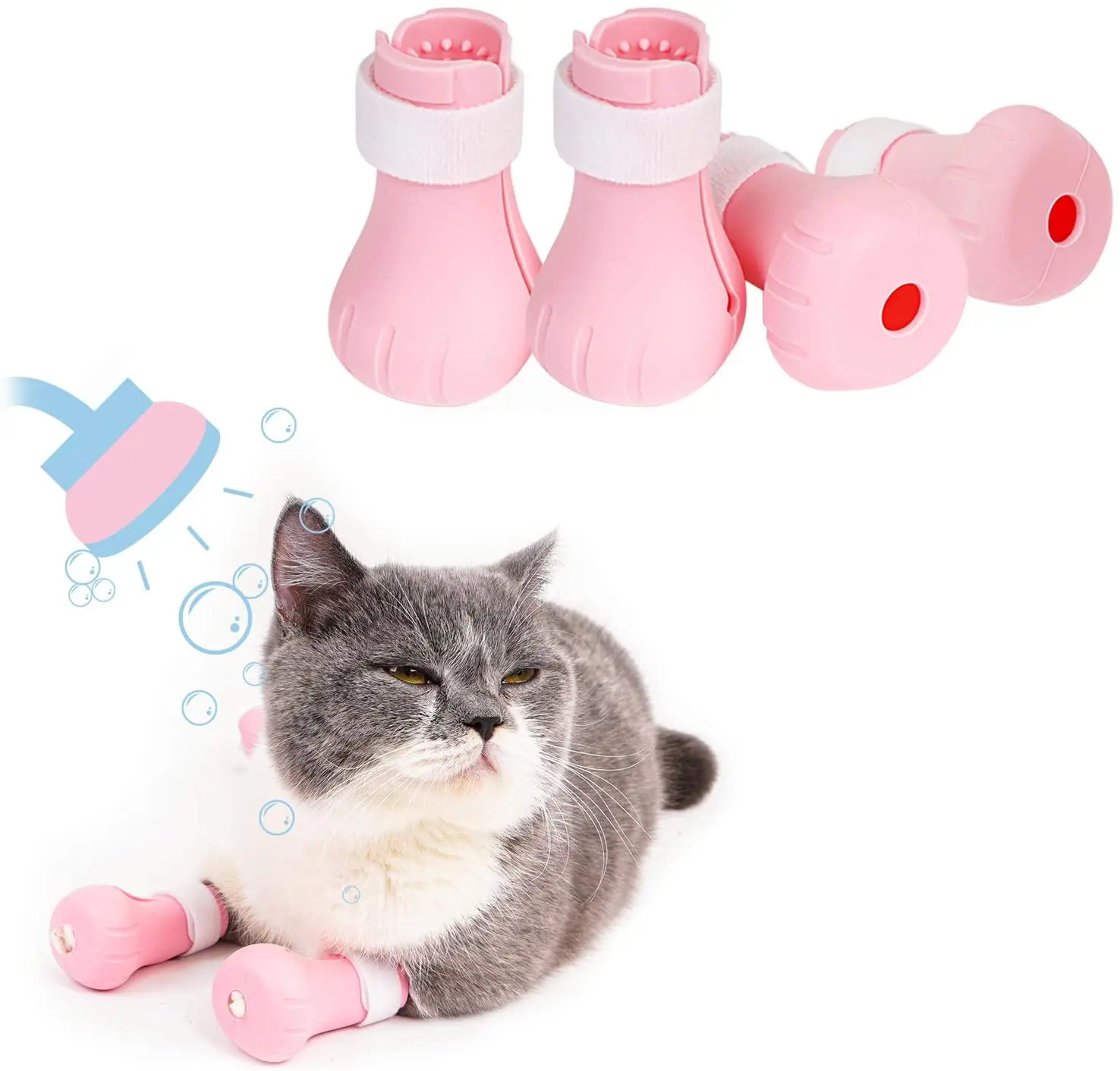Manufacturers Wholesale 4 Packs Pet Foot Washing Cover Set Cat Anti-scratch Foot Washing Bag Dog Scratching Bathing Products