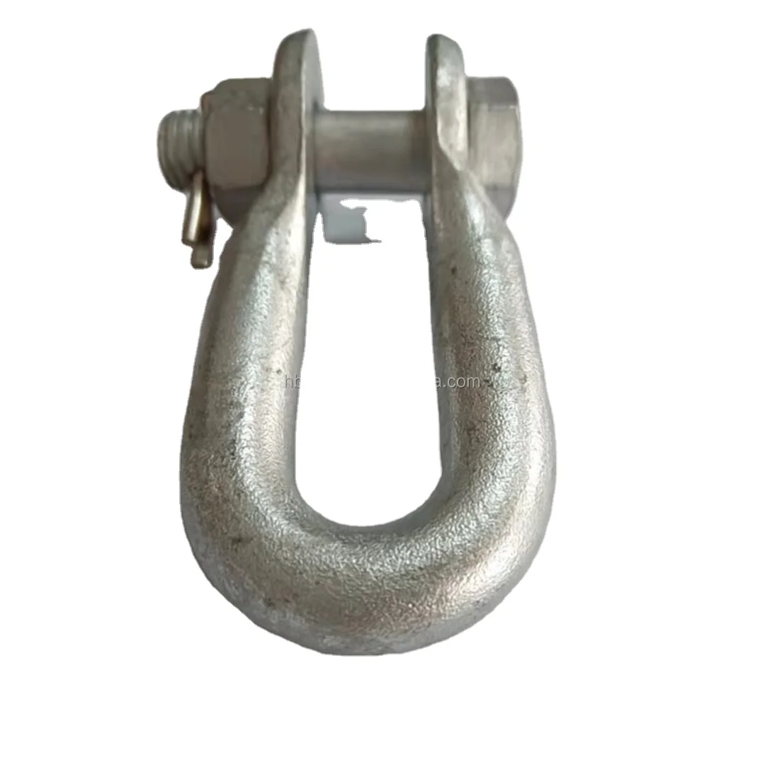 Hot Dip Galvanized Clevis for Power Line Fittings / Shackle / U Shackle With Clevis Pin