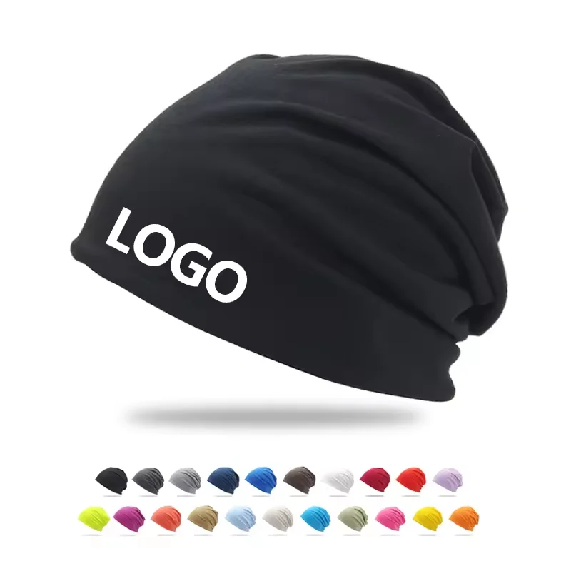 22 Color Wholesale Custom Logo Winter Knitted Beanie Hats Cap For Men