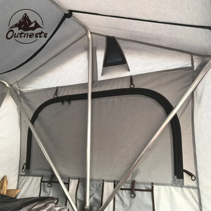 New style Double layers 4 Person Overlander Roof Top Tent in Khaki Color