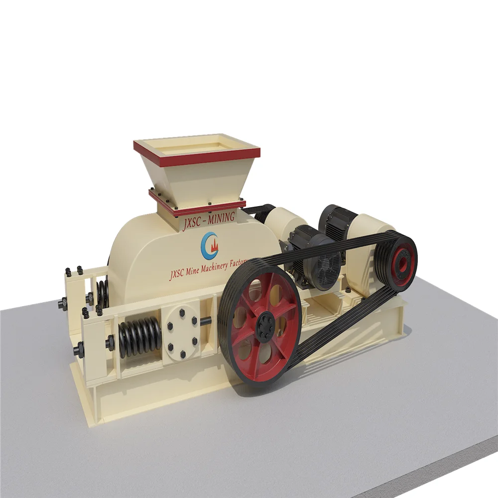 Популярная вторичная дробильная машина с двумя рулонами в Танзании