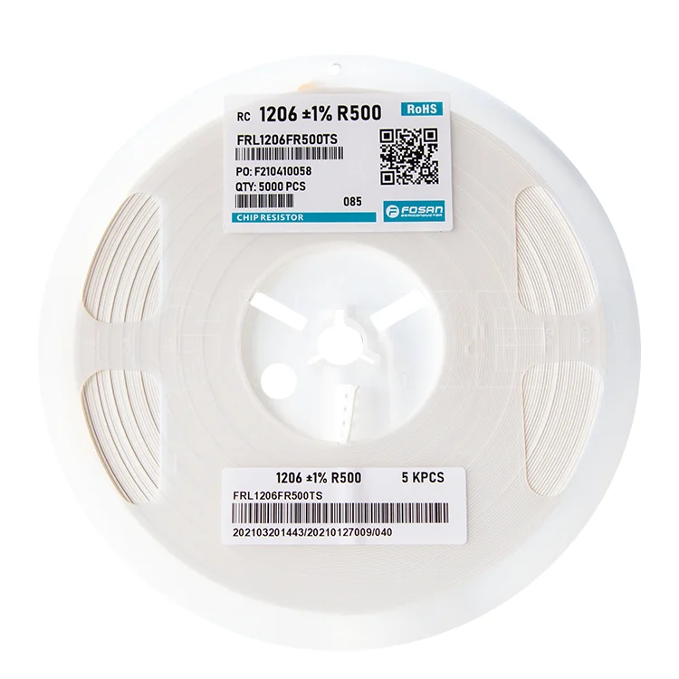 1206(3216) 1% R500 FOJAN Electronics Power Resistor Variable Potantional Variable Networks Ohm Green Chip Resistor 1/4W Ceramic