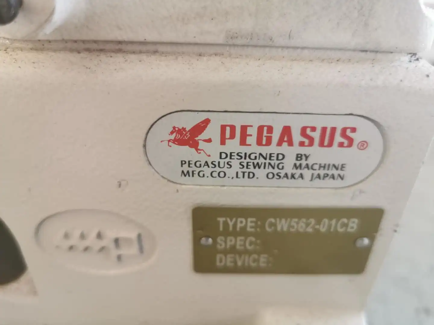 Used Pegasus W500 High Production Flatbed Interlock Stitch Industrial Sewing Machinery