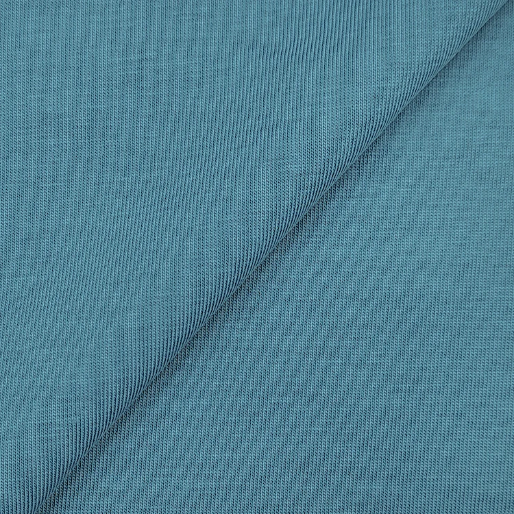 Wholesale Knitted CVC Jersey Fabric Polyester Material By Rolls, Plain Dyed Soft Cotton Jersey Fabric For T-shirt/
