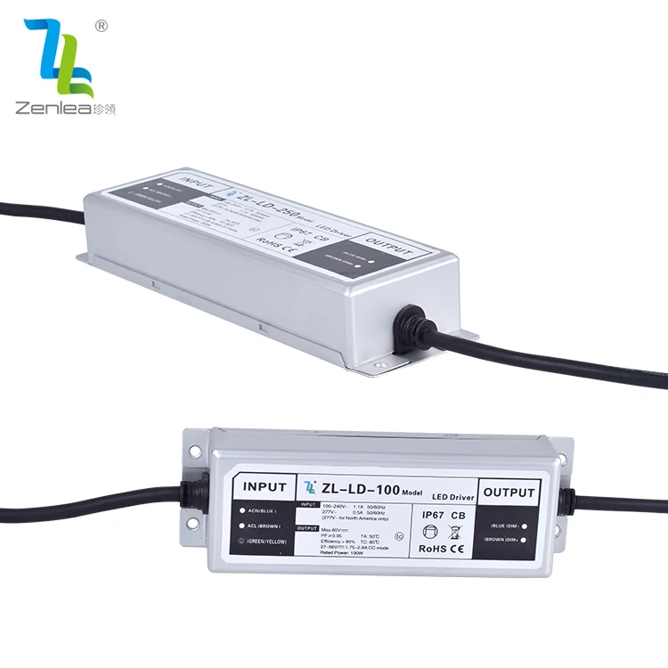 Высококачественный водонепроницаемый светодиодный драйвер ZENLEA IP67 35 50 60 100 150 200 250 W
