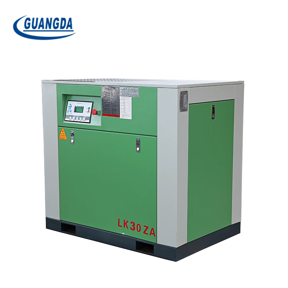 22kw portable belt direct drive electric screw type air compressor