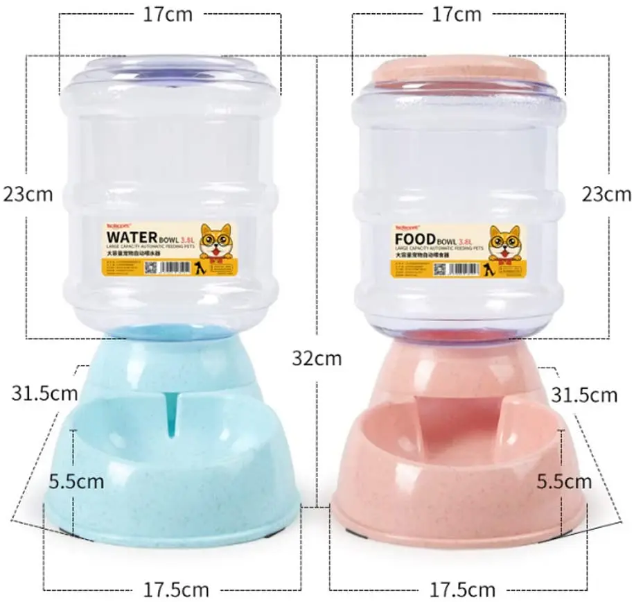 Luxury Smart Auto Automatic Pet Dog Cat Food Water Dispenser Bottle Bowl Pet Feeder Alimentador de mascotas