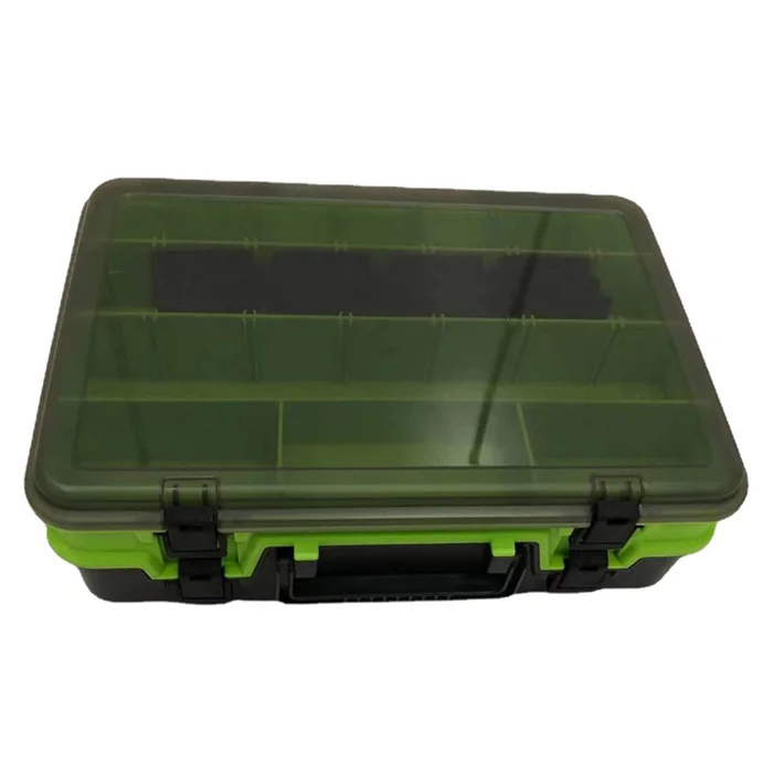 HAWKLURE 2 Layer  Fishing Tackle Box Large Capacit Storage Case Portable Fishing Gear Strong Corrosion Resistant Box