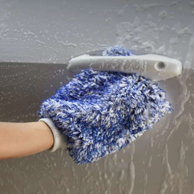 Car Maximum Mitt High Density Auto Wash Cloth Ultra Super Absorbancy Car Sponge Plush Glove Microfiber Cleaning Towel
