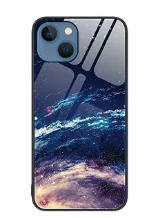 New fashion style painted tempered glass custom pattern photo for iphone 15 14 promax mobile phone glass case