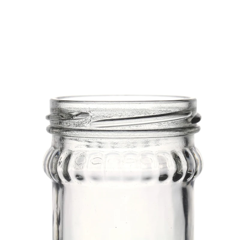 Wholesale 200ml 220ml 280ml Round Straight Jars Glass Food Packaging Glass Sauce Jars Bottle Glass Jars With Lid  Manufacturer
