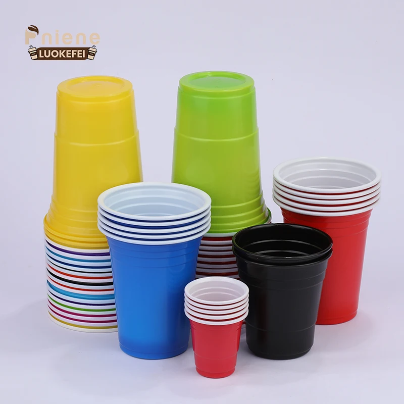 New product red blue party cups disposable Drinking Game plastic cups Pong