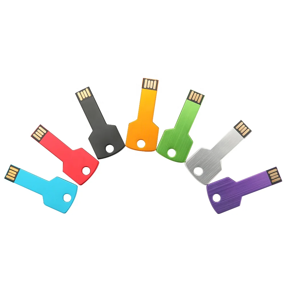 Bulk Cheap Custom Logo Full Capacity 4GB 8GB 16GB 32GB Metal Key USB Flash Drive