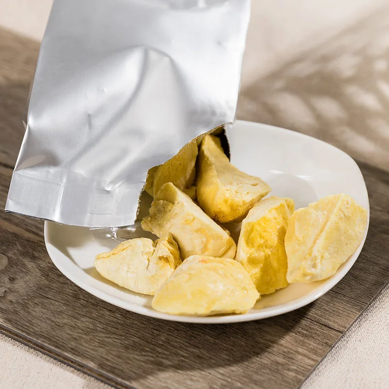 Сушеные фрукты закуски FD Durian блоки 100% натуральная сублимационная сушка оптом сублимированный Дуриан