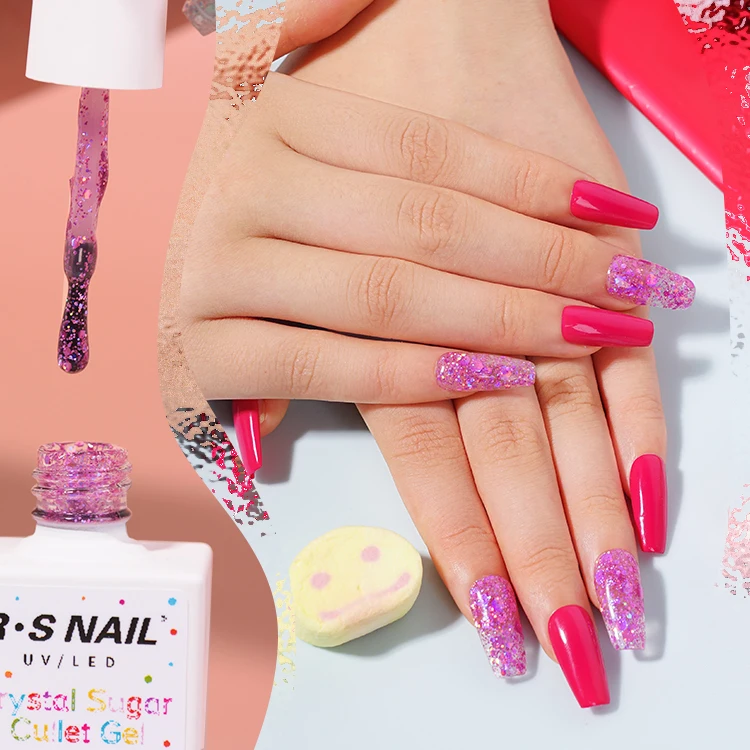 China High Quality UV Gel Nails Suppliers OEM Design Cheap Crystal Sugar Cullet Gel