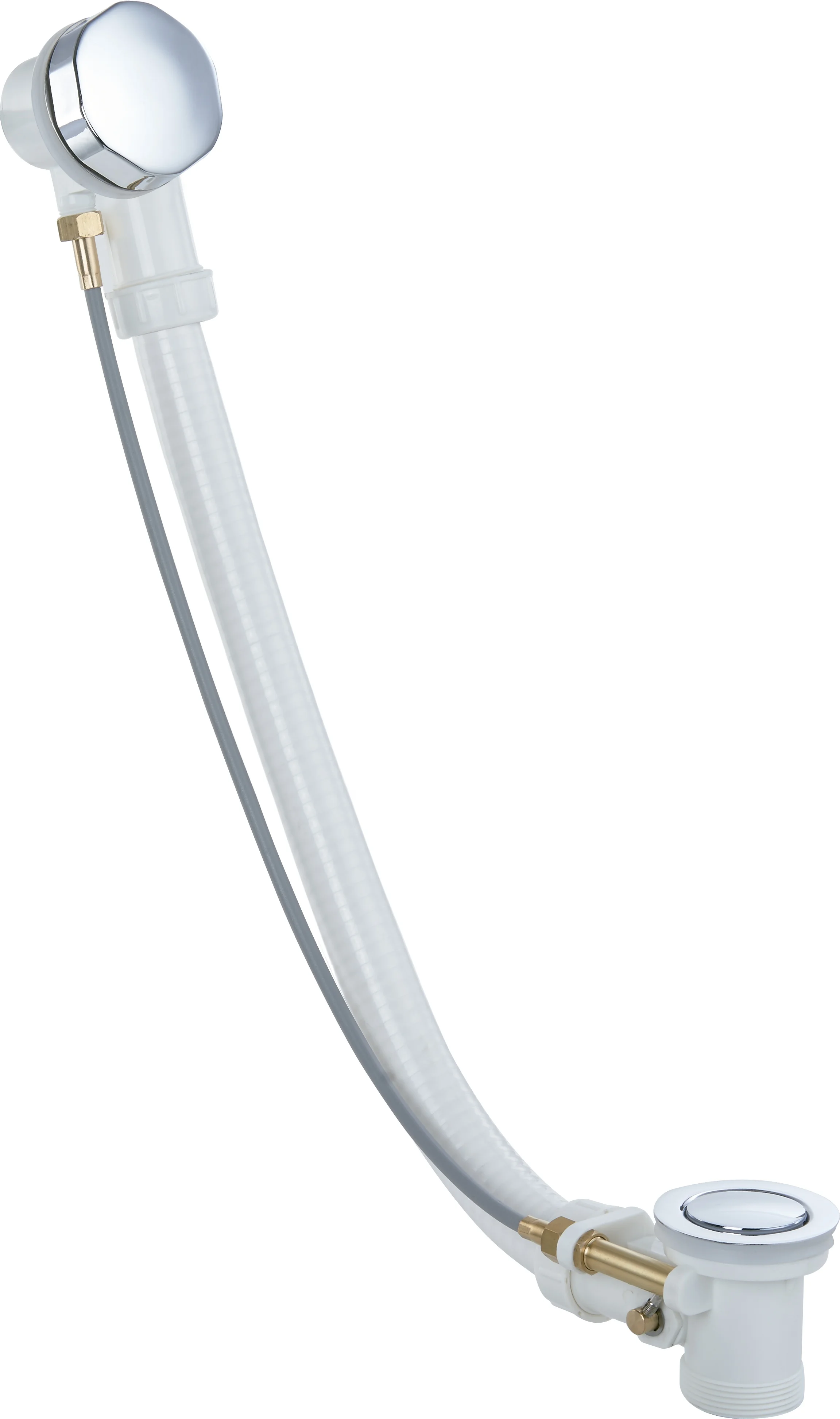 Plastic Sink Strainer Bath Filler Waste Overflow Bathtub Drain