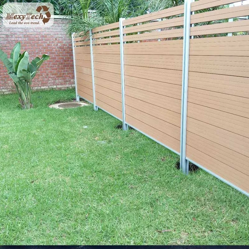 teak composite wood ranch fence panels /aluminium wood trellis fence