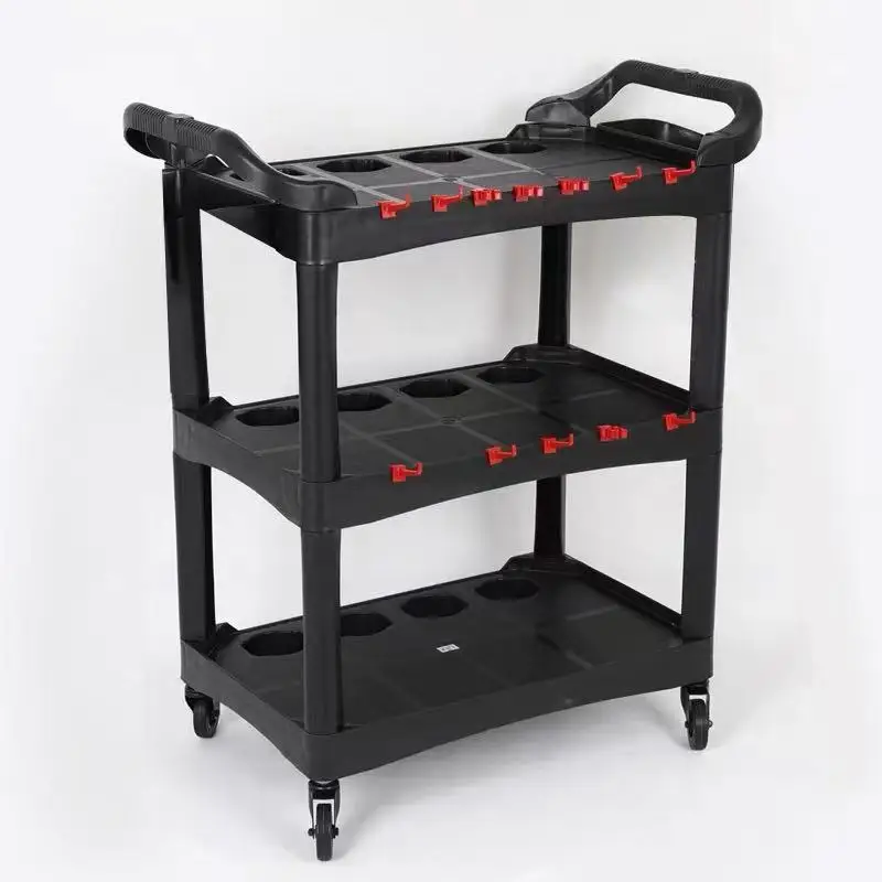 Car Beauty Tool Three-layer multi-function removable cart