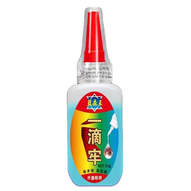 Factory strong glue 50g clear instant glue for metal rubber plastic ceramic cyanoacrylate glue fast dry