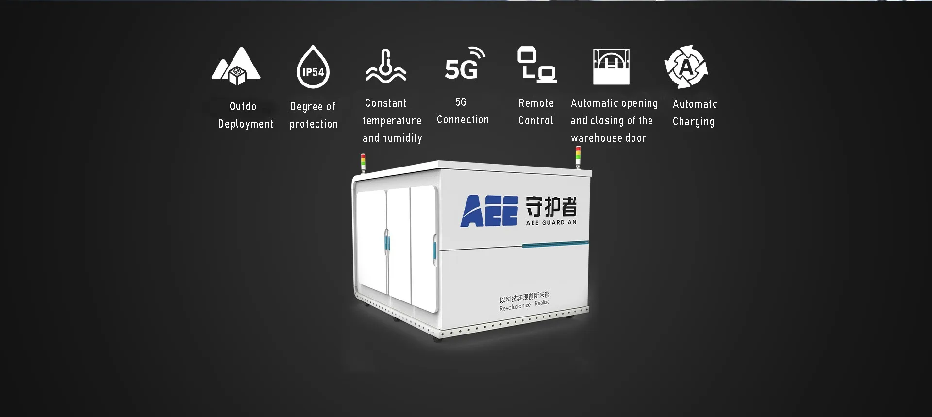 Guardian II UAV Double Hanger Automatic Parking Apron For Goal-Road Congestion Management Goal-Fast Handling of Traffic Accident