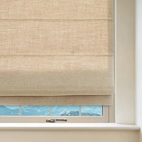 Thermal Room Darkening Fabric Roman blinds Custom Cordless Roman Shades for Windows Blackout fabric Roman Shades
