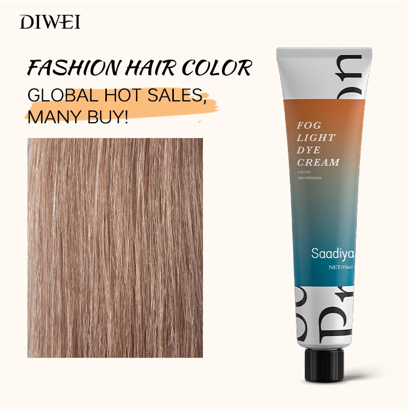 DIWEI Factory OEM Best Coloring Hair Color Cream Low Ammonia Salon Permanent Hair Dye