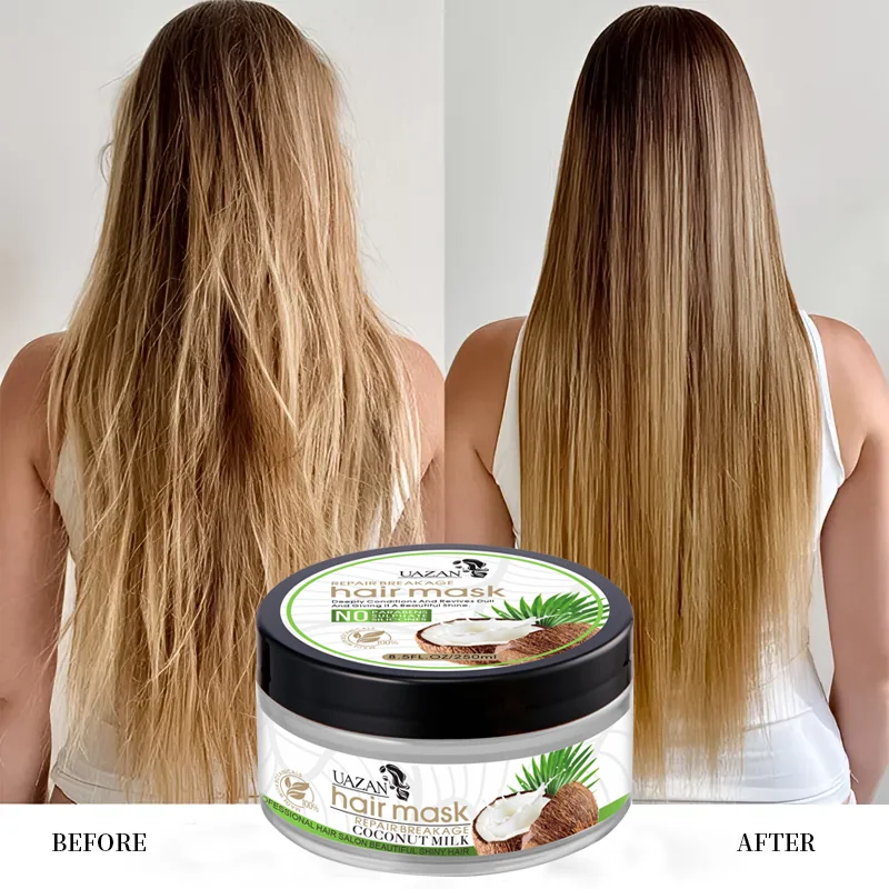 Custom Silky Protein Moisturizing Smoothing SPA Hair Cream Sulphate Free Coconut Thin Hair Mask