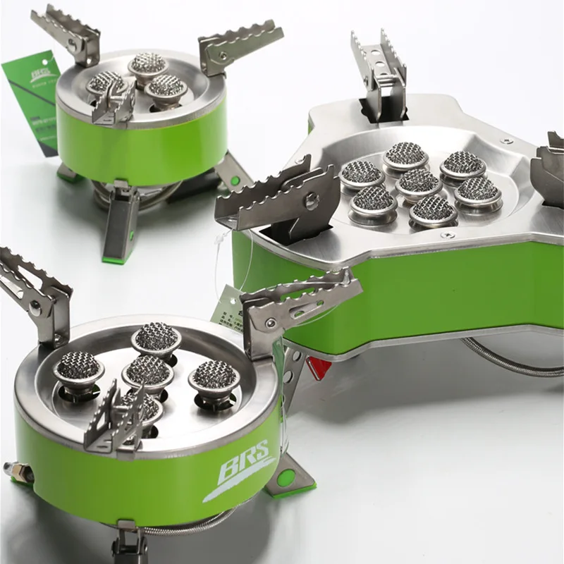 Top Seller 9800w Windproof Camping Gas Stove Portable Collapsible Outdoor Camping Stove With Piezo Ignition Backpacking