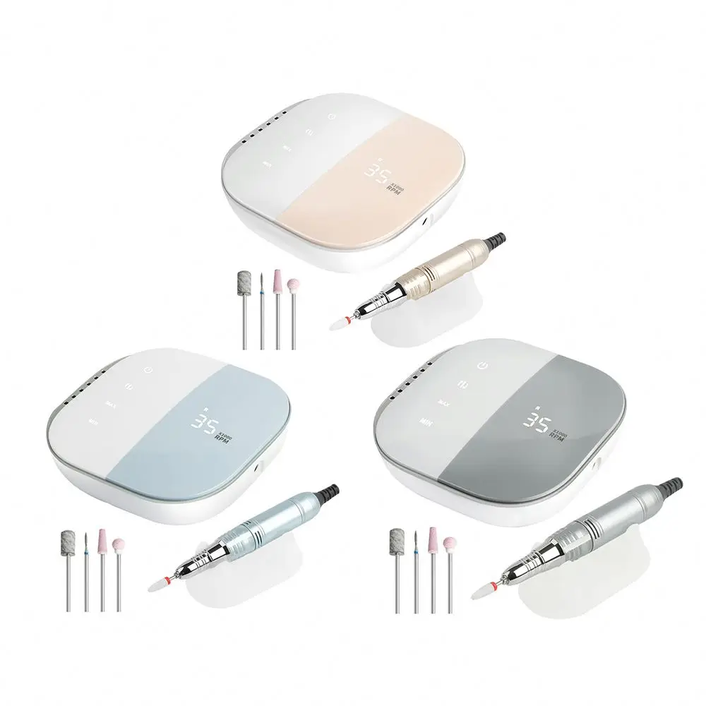 pedicure manicure apparatus removable bits electric acrylic nail art file tool drill machine for set