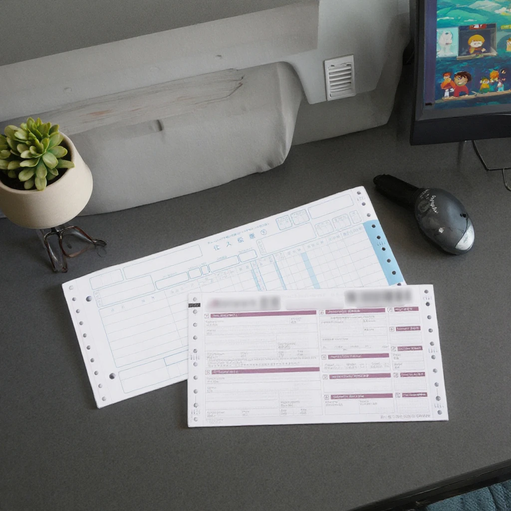 High Quality Computer Form Distinguished Quality Continuous Computer Form Pantone Colour Carbonless Paper For Multi Use