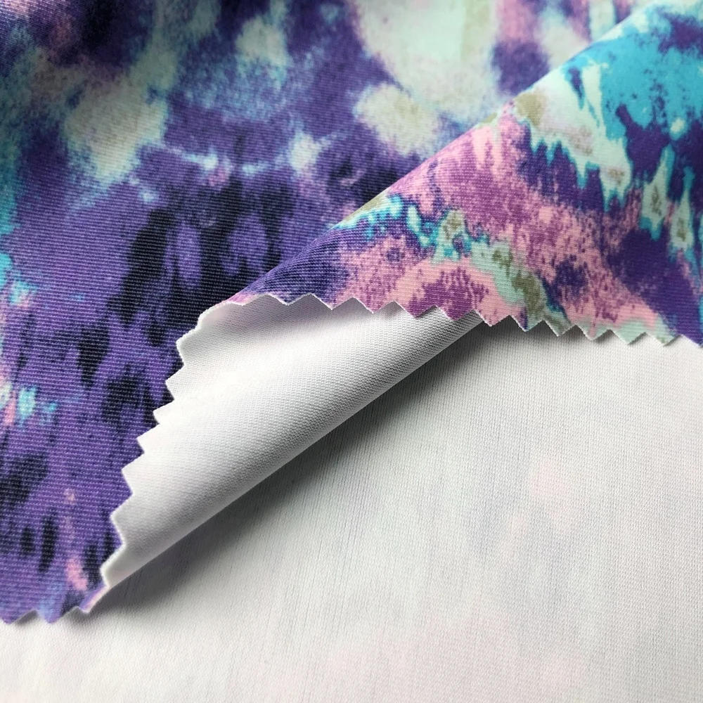 Free Sample Organic Custom Printed 82% Polyester 18% Spandex Recycled 4 Way Stretch Bikini Swimwear Fabric For Sale