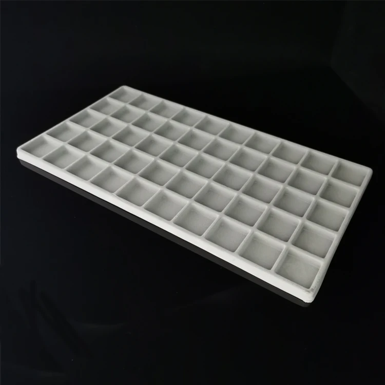 custom grey flocking ESD PVC PS PET plastic blister tray packaging for Electronic pack