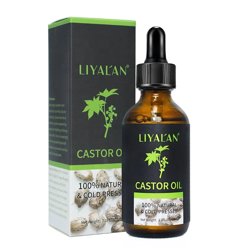 OEM private label skin care oil 100% pure natural organic cold pressed black castor oil for hair growth