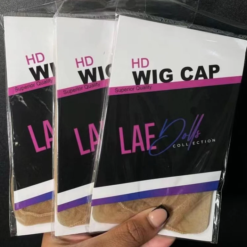Custom Super Ultra Invisible Ventilated Thin Sheer Net Stocking Hd Wig Caps for Making Wigs Hair Extension Tools