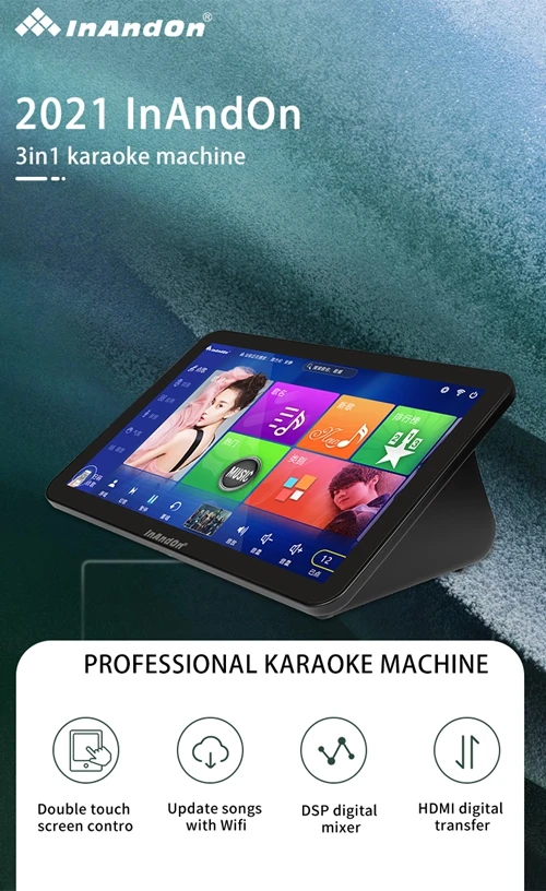 2021 Brand New InAndOn 15.6 3in1 4T Karaoke Machine Home Party Karaoke Machine Player System
