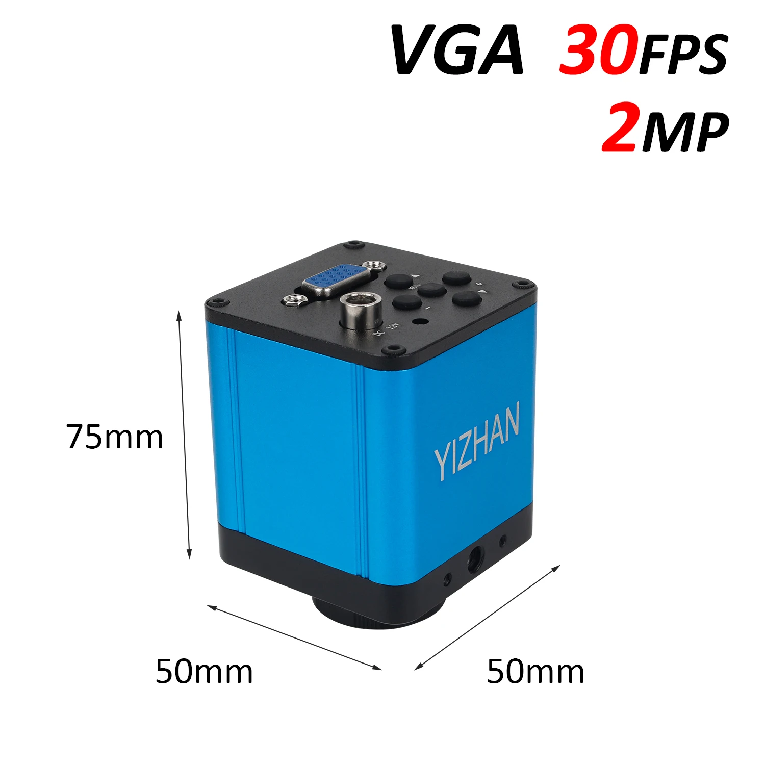 Цифровой видеомикроскоп VGA 2-мегапиксельная камера Видеокамера Мини-подставка + 56 светодиодных фонарей + 130X длинный объектив